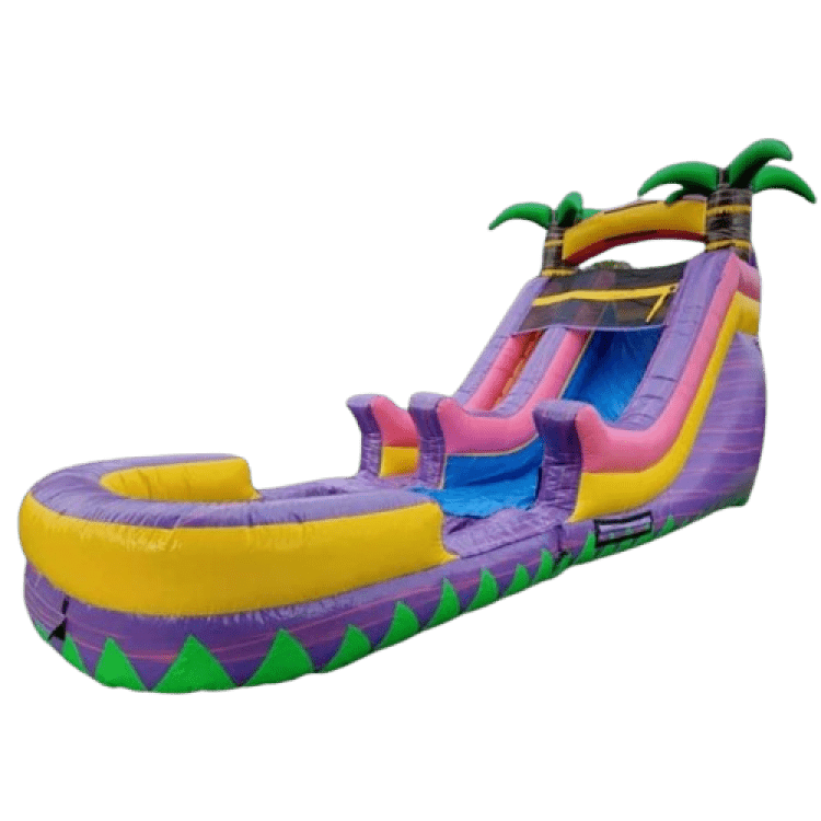 Girl Palm Tree Water Slide