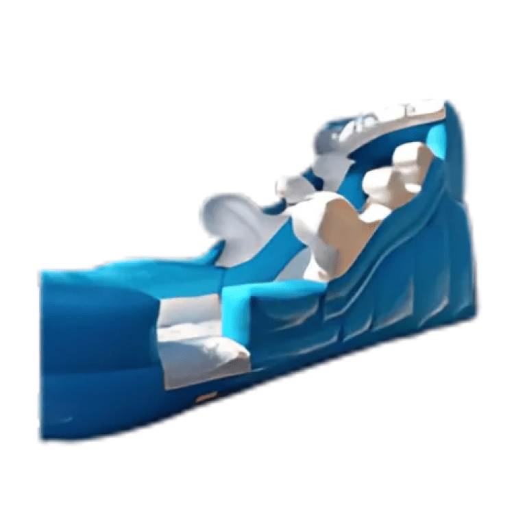 20ft tall blue water slide