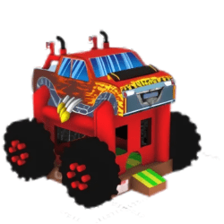 3D Monster truck Bounce House